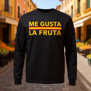 Camiseta de manga larga con diseño de político divertido de España, Me Gusta La Fruta - Product Image 3