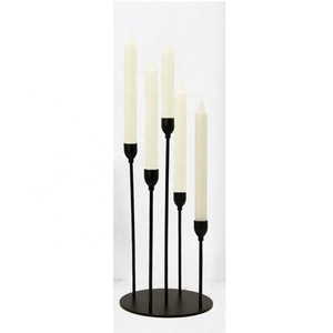 Bougeoirs coniques dorés en métal à 5 bras bougeoirs pour la décoration de la maison de Noël Décoration de table Bougeoirs Hot Seller - Product Image 6