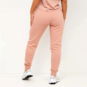 60% coton d'origine responsable 40% polyester base surdimensionnée joggers Rose bas de survêtement pour femme - Product Image 2