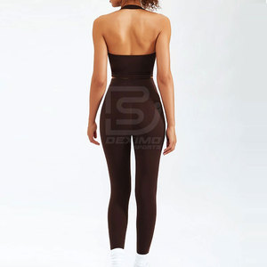 Ensemble d'entraînement de yoga sans couture pour femmes ensemble de yoga de fabricant professionnel en gros à vendre avec logo personnalisé - Product Image 6