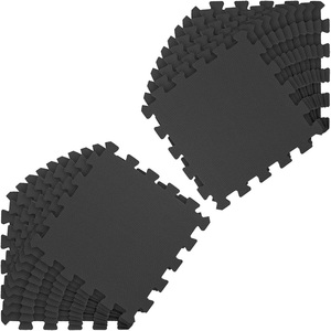 Bán buôn/OEM Nhà cung cấp thân thiện với môi vật liệu EVA bọt lồng vào nhau Playmat cho phòng tập thể dục thể thao (Cross Pattern-Black) Kích thước 12" - Product Image 1