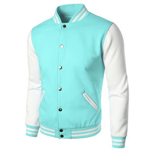 แจ็กเก็ตทีมเบสบอลขนแกะสไตล์เท่ๆสำหรับผู้ชายแจ็คเก็ตหนังแบบบอมเบอร์สำหรับฤดูหนาวออกแบบได้ตามที่ต้องการ - Product Image 2