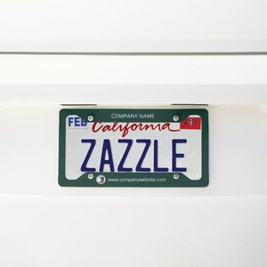 Milestone <b>Hub</b> Business Staff Car License Plate Frame (Clamp Type) with Metal Material and Simple Logo for Websites Style <b>C</b> - Product Image 1
