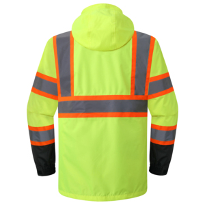 Combinaison de sécurité réfléchissante imperméable, coupe-vent, design extérieur, couleur vive, haute visibilité, combinaison de sécurité légère - Product Image 2