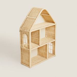Nueva estantería de ratán de último diseño en forma de Casa estantería montada de ratán para habitación de niños - Product Image 3