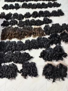 Lot de Mèches de Cheveux Indiens Naturels Vierges Bouclés Birmans, Cuticules Alignées et Rebondissantes - Product Image 4