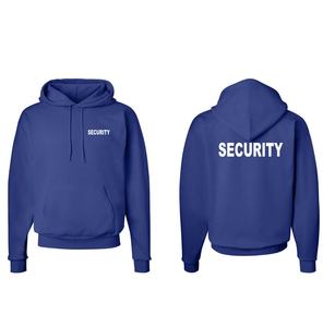 Bajo MOQ Unisex Guardia DE SEGURIDAD Uniforme Sudadera con capucha Sudadera de lana sólida para invierno Cálido Jersey Sudadera para hombres Mujeres - Product Image 4