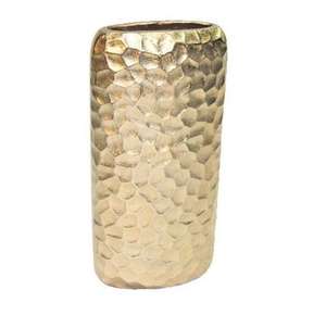 แจกันดอกไม้โลหะชุบทองเหลืองคุณภาพสูง ดีไซน์ลายตอกแบบโมเดิร์น สำหรับตกแต่งโต๊ะงานแต่งงาน ใช้เป็นของขวัญ - Product Image 4