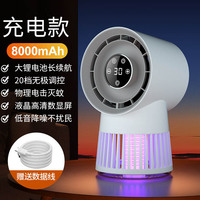 2024 Nieuwe Professionele Usb Elektrische Muggenmoordenaar Lamp Ventilator Twee-In-Een Grensoverschrijdend Ontwerp Voor Buiten Kamperen