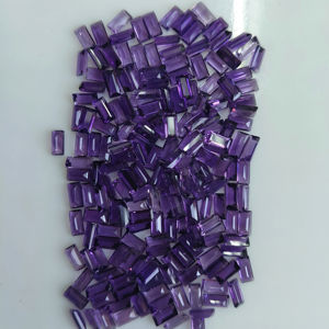 พลอยแอมะทิสต์สีม่วงธรรมชาติจากแอฟริกา ทรงบาแก็ตต์ ขนาด 6x3 มม. คุณภาพดีที่สุด สำหรับทำเครื่องประดับ - Product Image 2