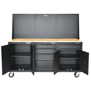 Établi ensemble d'outils armoire de boîte 183cm pour garage de mécanicien entrepôt de stockage en acier inoxydable chariot à outils fabricant du Vietnam - Product Image 6