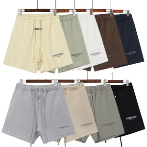 Summer Casual Shorts Custom LOGO Private Label Street Wear 100% Cotton Plain Color Jogger Fashion Shorts - Product Image 5