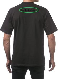 T-shirt pour hommes en gros T-shirt lourd 100% coton à manches courtes et col rond T-shirt de couleur personnalisée pour hommes - Product Image 6