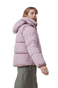 Venta al por mayor de tamaño europeo de color sólido de invierno cálido señoras Puffer acolchado burbuja chaqueta de las mujeres hechas en Pakisan - Product Image 6