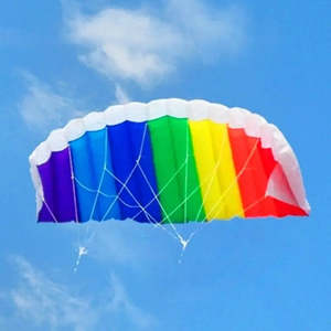 Cerf-volant de parapente à double ligne en tissu et nylon plastique pour le vol et les cadeaux - Product Image 5