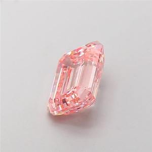 Lab Grown Diamond Esmeralda 2.44ct Fancy Intense Pink VVS1 - Product Image 4