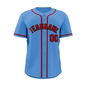 Camiseta cosida impresa transpirable con logotipo personalizado de fábrica, ropa deportiva de béisbol y softbol al por mayor - Product Image 1