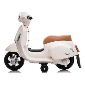 VESPA PIAGGIO Blanc 1002 B Moto électrique pour enfants Scooter 6V (66,5 cm) - Product Image 1