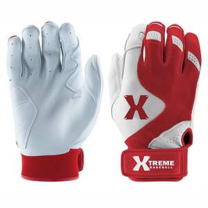 อุปกรณ์เบสบอล XTREME ถุงมือเบสบอลหนังแท้สำหรับมือซ้ายสำหรับผู้ใหญ่ สวมใส่สบาย ปิดด้วยกระดุม ปิดนิ้วมือเต็มรูปแบบ - Product Image 2