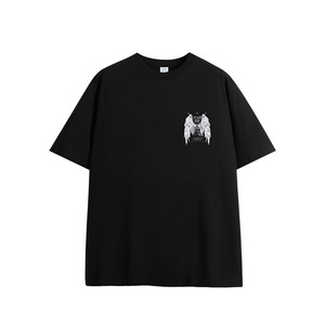 Camiseta STREETLAB para Hombre, Oversize, con Alas de Ángel que Brillan en la Oscuridad, Manga Corta, Corte Holgado, Estilo Urbano, 100% Algodón Jersey - Product Image 5