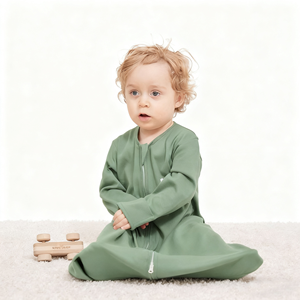 Vêtements de nuit écologiques en coton et bambou pour bébés, tricot à fermeture éclair pour l'été et l'<span class=keywords><strong>hiver</strong></span>, sacs de couchage pour bébés - Product Image 1