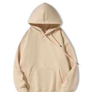Sweat-shirt à capuche en polaire 400g, vente chaude, fabrication OEM directe, pour homme, hiver, épais, coupe ample, pull à capuche, logo personnalisé - Product Image 4