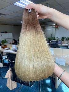 ผมต่อจากผมมนุษย์แท้แบบคู่สีแบบกลุ่มผมต่อแบบลอนสไตล์แอฟโฟร14 "20" 28 "26" - Product Image 4