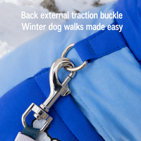Mode Hiver Imperméable Coupe-Vent Réfléchissant Rembourré Chaud Coton Manteau Animal Manteaux Vêtements Chien Petits Chiens