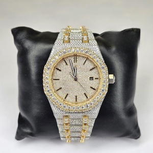 Reloj de Acero Inoxidable con Incrustaciones de Moissanita VVS1, Reloj de Lujo para Hombre de Dos Tonos, Regalo al por Mayor - Product Image 2