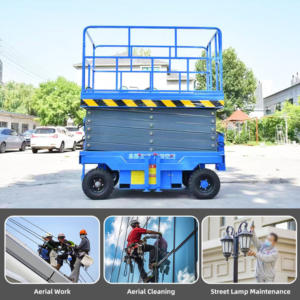 Platform Lift Gunting Hidrolik Bergerak <span class=keywords><strong>CE</strong></span> ISO 100kg 300kg 500kg 1000kg, Dapat Diderek, 4m 6m untuk Pekerjaan di Ketinggian - Product Image 5