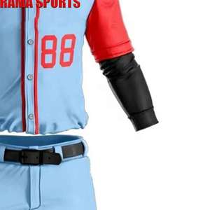 Nouvelle conception respirante, uniforme de baseball 100% polyester, vente en gros, haute qualité, impression par transfert thermique, anti-UV à prix avantageux - Product Image 6