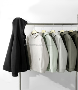 Sudaderas con Capucha Personalizables para Hombre, de Felpa Gruesa con Cierre, para Otoño e Invierno, Estilo Informal, con Opciones de Bordado de Logotipo - Product Image 5