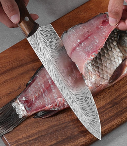 Vente en gros de couteau de chef de cuisine japonais damas de qualité supérieure personnalisé OEM ODM couteau de chef professionnel en acier inoxydable - Product Image 5