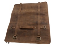 Sarung pisau kustom dengan koki, sarung koki perjalanan portabel dengan sabuk kulit tempat pisau, tas gulung pisau
