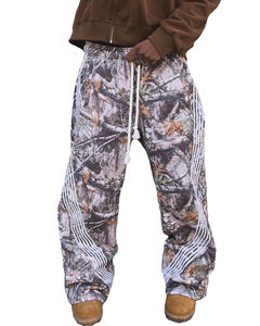 Pantalons de chasse décontractés pour hommes, de haute qualité, coupe droite, surdimensionnés, en coton rayé camouflage, personnalisables - Product Image 2