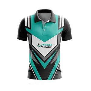 Último Diseño Personalizado de Camiseta de Cricket con Cuello Camisero, Sublimada, Ligera y Fácil de Usar - Product Image 1