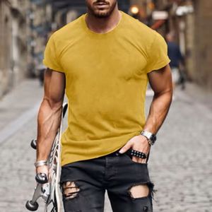 Camisetas ajustadas de manga corta para hombre Diseño de punto cómodo Logotipo personalizado Recién llegados al por mayor Cantidad a granel - Product Image 5