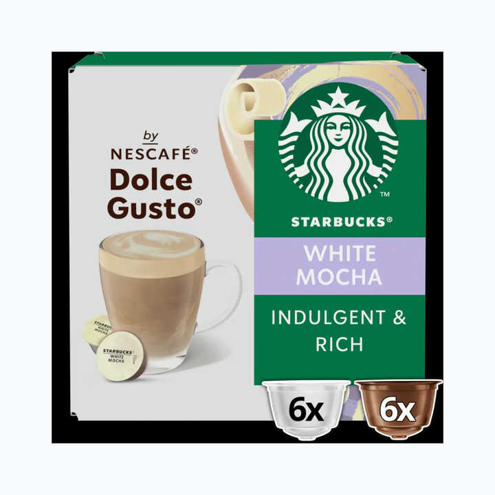 High quality Starbucks Nescafe Dolce Gusto White Mocha 123g in cheap price ideal for bulk purchase
