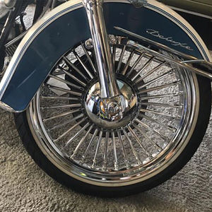 Roue avant à rayons larges 21x3.5 avec disques de frein pour <span class=keywords><strong>Harley</strong></span> Touring <span class=keywords><strong>Street</strong></span> <span class=keywords><strong>Glide</strong></span> Road King - Product Image 5