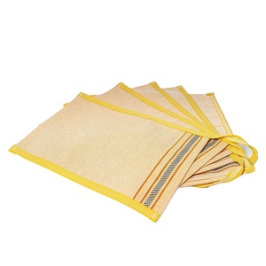 Gants de bain en viscose avec logo personnalisé, marque privée, lavage des mains réutilisable, gommage exfoliant pour le corps - Product Image 4