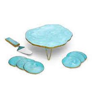 Best Quality Resin Cake Platter and Cake Stand Resin Coasters Home and Kitchenware Table Decorate <b>Used</b> Kitchen Tools Cake Stand - Product Image 4