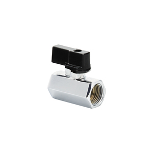 Mini valvola a farfalla femmina-femmina da 3/8 pollici per filettatura - Product Image 1