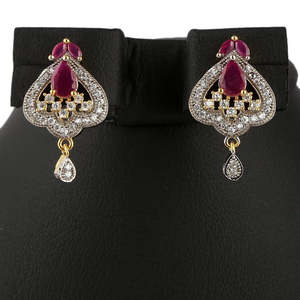 American Diamond <b>Locket</b> Set - Multi - Product Image 2