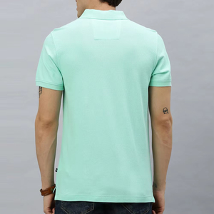 Polo pour homme en coton avec logo brodé, manches courtes, polo de golf décontracté, respirant, vêtements de sport pour l'été - Product Image 5