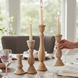 Custom Made Wooden <b>Candle</b> Holder Decorative <b>Candle</b> Stand for Tealight and <b>Pillar</b> <b>Candles</b> - Product Image 3