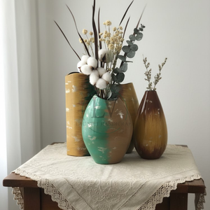 Jarrón Decorativo Vintage Lacado para Centro de Mesa, Jarrón de Mesa para Decoración del Hogar y Oficina, Venta al por Mayor desde Vietnam - Product Image 5