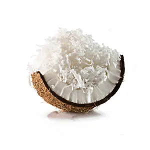 Cocco essiccato di Ben Tre, origine naturale, umidità massima 3%, colore bianco naturale senza sbiancamento, sicuro per la salute