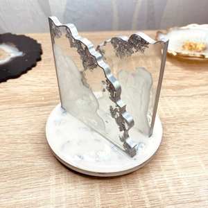 ENSEMBLE ATTRAYANT PORTE-TISSU EN RÉSINE DÉCORATIF Fabriqué À La Main Porte-Mouchoirs pour Salle À Manger Cuisine Utiliser Serviette Boîte De Rangement - Product Image 1