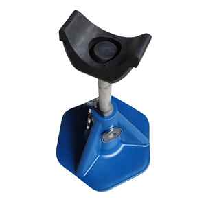 Soporte de pezuña de servicio pesado para caballos Gato herrador ajustable con cuna y poste para trabajos de corte y limpieza de herraduras - Product Image 4