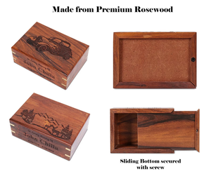 Urna de cremación personalizada de palisandro con incrustaciones de árbol de la vida, recuerdos conmemorativos personalizados para mascotas para cenizas de mascotas - Product Image 6